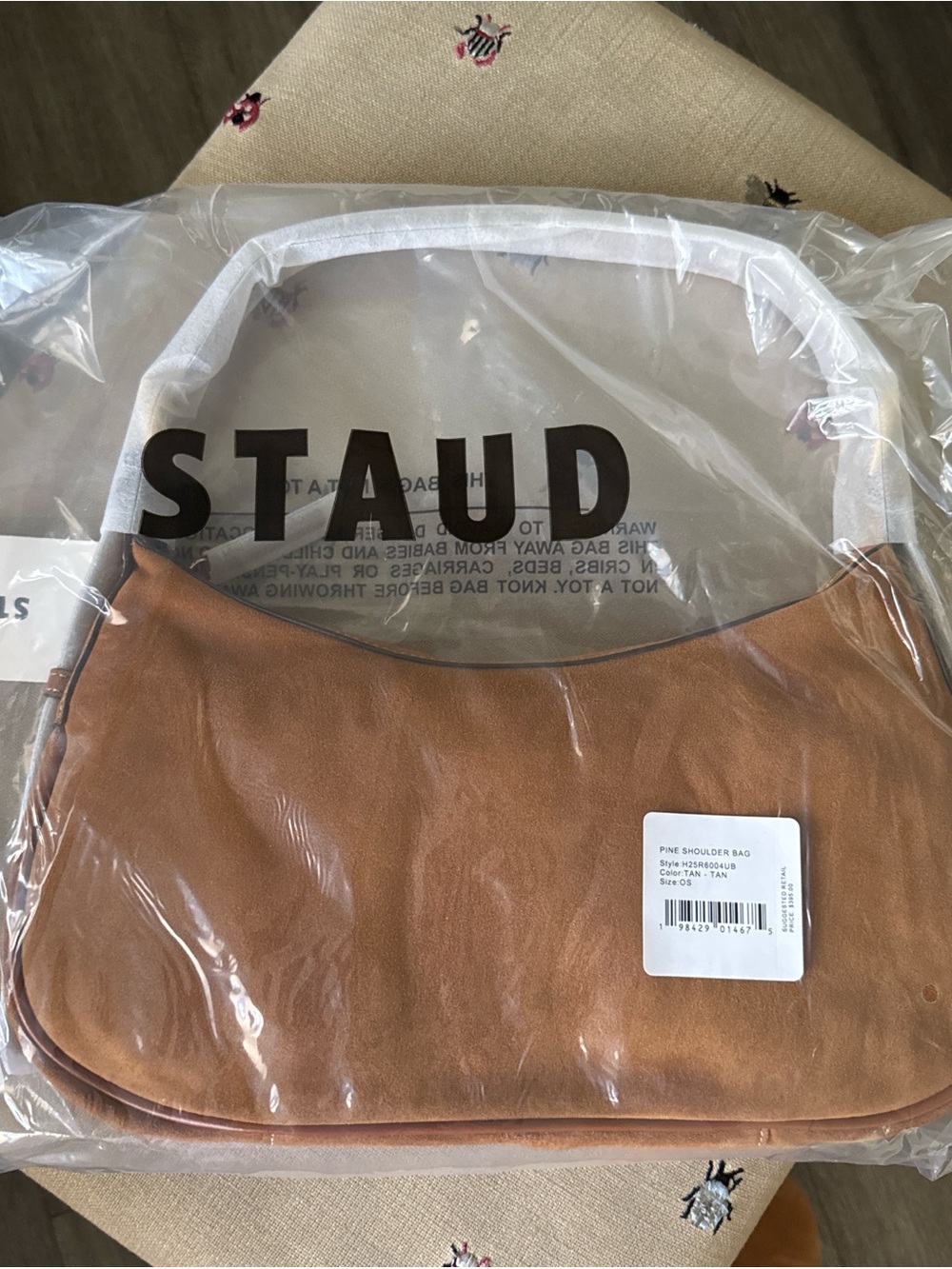 NWT STAUD Pine Shoulder Bag, Tan - Picture 4 of 7